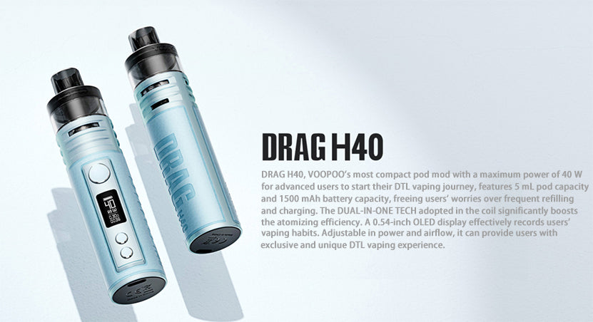 VOOPOO Drag H40 Kits Review: Best Choice For Advanced Vapers Vape Bar Club VOOPOO Drag H40 Kits Review: Best Choice For Advanced Vapers Vape Bar Club