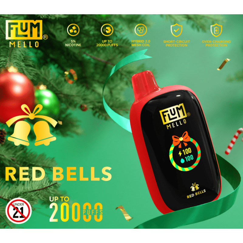 Flum Mello Christmas Limited Edition Disposable Vape Vape Bar Club Flum Mello Christmas Limited Edition Disposable Vape Vape Bar Club