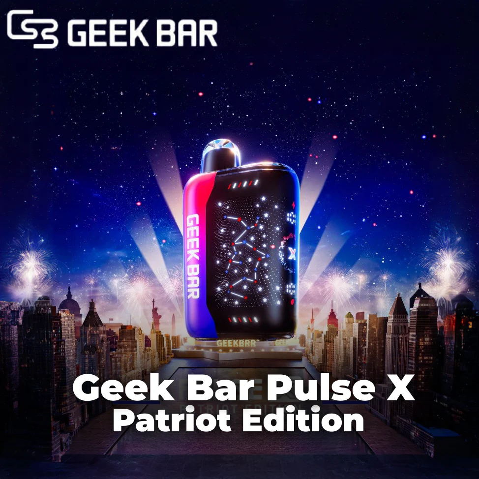 Geek Bar Pulse X 25K Patriot Edition Disposable Vape Vape Bar Club Geek Bar Pulse X 25K Patriot Edition Disposable Vape Vape Bar Club