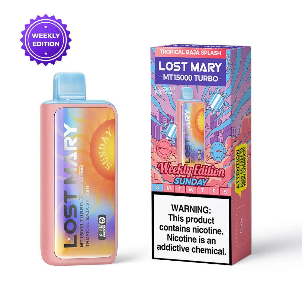 Lost Mary MT15000 Turbo Weekly Edition Disposable Vape Vape Bar Club Lost Mary MT15000 Turbo Weekly Edition Disposable Vape Vape Bar Club