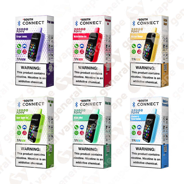 South Connect 35K Bluetooth Disposable Vape Vape Bar Club South Connect 35K Bluetooth Disposable Vape Vape Bar Club