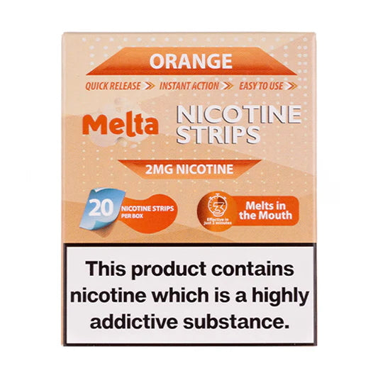 orange melta nicotine strips