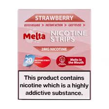 strawberry melta nicotine strips