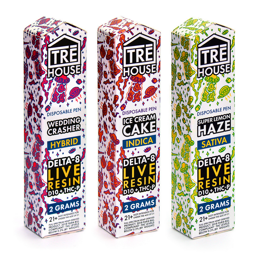 Tre House Delta-8 Live Resin Disposable Kit